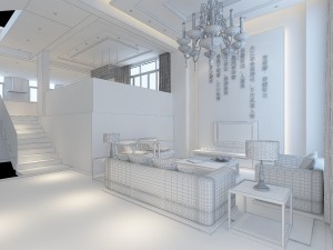 fashionable chinese style and vintage dining room 1855 Modelo 3D
