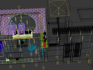 fashionable chinese style and vintage dining room restaurant 1856 3D Model