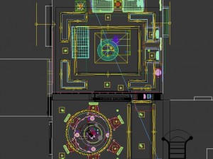 fashionable chinese reversionary dining room restaurant 1857 Model 3D