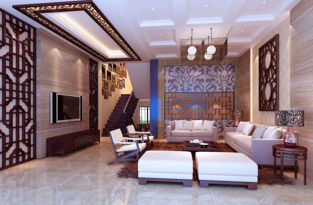 fashionable chinese style and vintage dining room restaurant 1858 3D Model .c4d .max .obj .3ds .fbx .stl .blend 