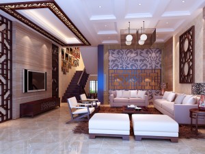 fashionable chinese style and vintage dining room restaurant 1858 Modèle 3D