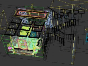 fashionable chinese style and vintage dining room restaurant 1858 3D Model
