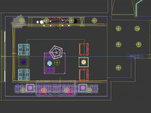 modaya uygun &Ccedil;in tarzı ve vintage oturma odası 1860'tır 3D Model