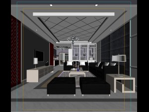 the fashionable chinese vintage dining room is 1861 3D Model