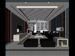 the fashionable chinese vintage dining room is 1861 3D Model