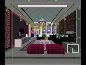 the fashionable chinese vintage dining room is 1861 3D Model