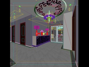 the fashionable chinese vintage dining room is 1861 3D Model