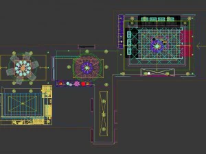 the fashionable chinese vintage dining room is 1861 3D Model