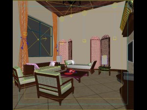 fashionable chinese vintage room restaurant 1862 3Dモデル