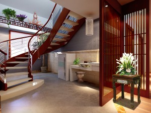 the fashionable chinese vintage dining room is 1863 3D Model