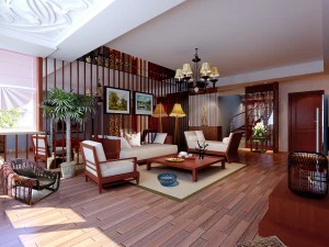 the fashionable chinese vintage dining room is 1863 3D Model