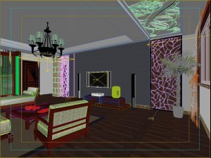 the fashionable chinese vintage dining room is 1863 3D Model