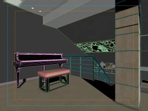 the fashionable chinese vintage dining room is 1863 3D Model