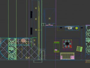the fashionable chinese vintage dining room is 1863 3D Model
