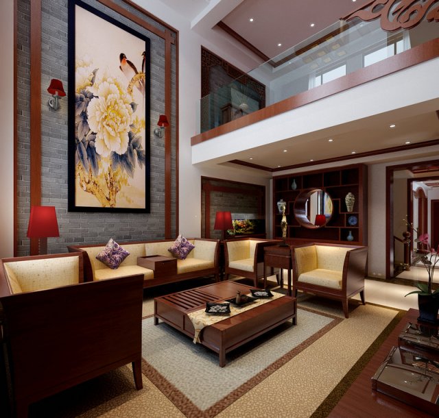 fashionable chinese reversionary dining room 1864 3D Model .c4d .max .obj .3ds .fbx .stl .blend