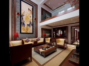 fashionable chinese reversionary dining room 1864 3D Model