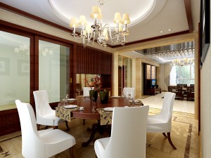 the fashionable chinese vintage dining room is 1865 3D Model