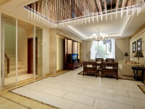 the fashionable chinese vintage dining room is 1865 3Dモデル