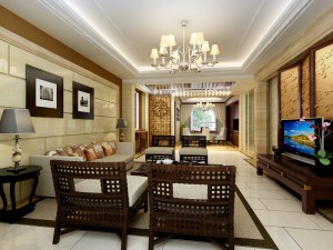 the fashionable chinese vintage dining room is 1865 3Dモデル