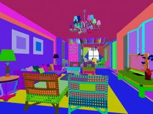 the fashionable chinese vintage dining room is 1865 3Dモデル