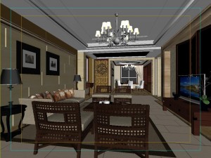 the fashionable chinese vintage dining room is 1865 3Dモデル
