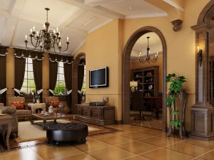 Wohnzimmer im modischen Flurstil, 1822 3D Modell