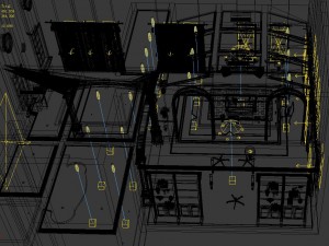 fashion hall style living room 1822 Modèle 3D