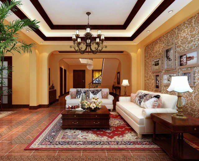 fashion hall style living room 1828 3D Model .c4d .max .obj .3ds .fbx .stl .blend 