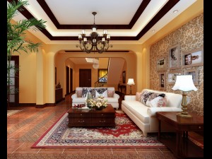 fashion hall style living room 1828 3D Model