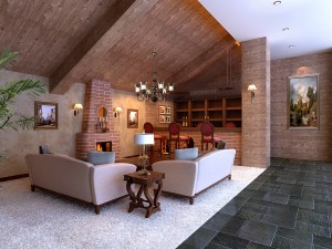 fashion hall style living room 1829 Modelo 3D