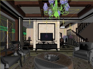 the rural vintage room 1832 Model 3D
