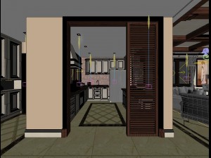 the rural vintage room 1832 Model 3D