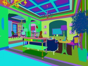 rural vintage european living room restaurant 5122 Model 3D