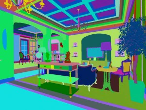 rural vintage european living room restaurant 5122 3D Model