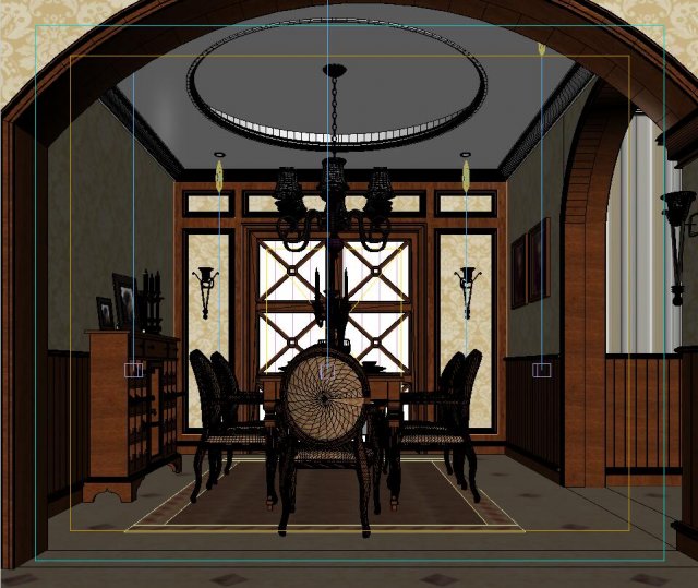 rural vintage european living room 5128 Model 3D .c4d .max .obj .3ds .fbx .stl .blend 