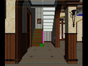 rural vintage european living room 5128 Model 3D
