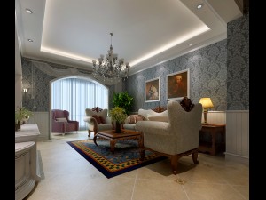rural vintage european living room 5128 Model 3D