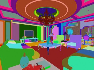 modern luxury style european living room 1831 Modello 3D