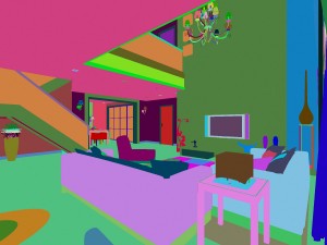 modern style double living room 1801 3Dモデル