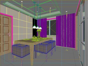 modern style double living room 1801 3Dモデル