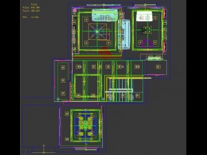 modern style double living room 1801 3Dモデル