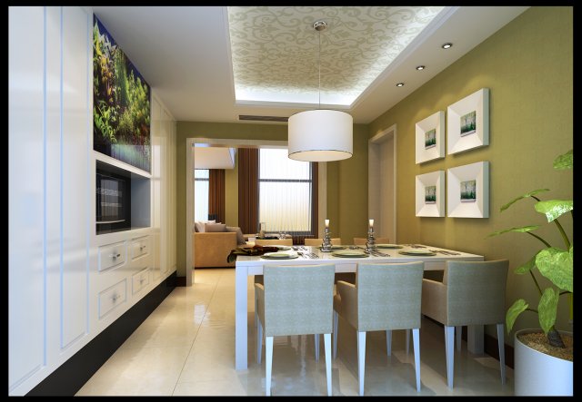 modern style double living room 1816 3D 모델 .c4d .max .obj .3ds .fbx .stl .blend 