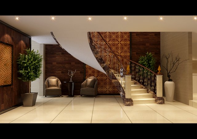 modern fashion room 1822 3D Модель .c4d .max .obj .3ds .fbx .stl .blend