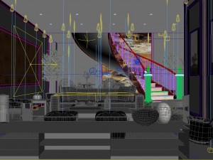 modern fashion room 1822 3D Модель