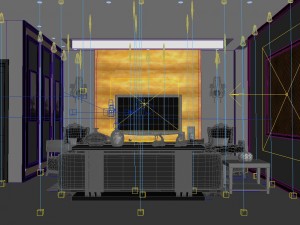 modern fashion room 1822 3D Модель