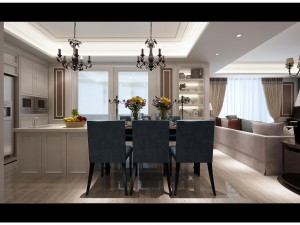 modern fashionable living room 1833 Model 3D