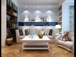 आधुनिक फैशनेबल लिविंग रूम 1836 3D मॉडल