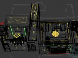 modern fashion room 1838 3D Model