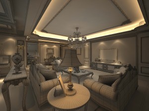 modern fashion room 1842 3D Model
