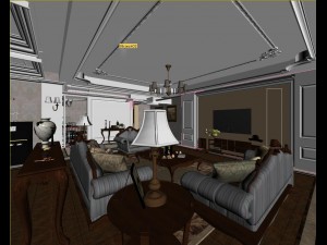 modern fashion room 1842 3D Model